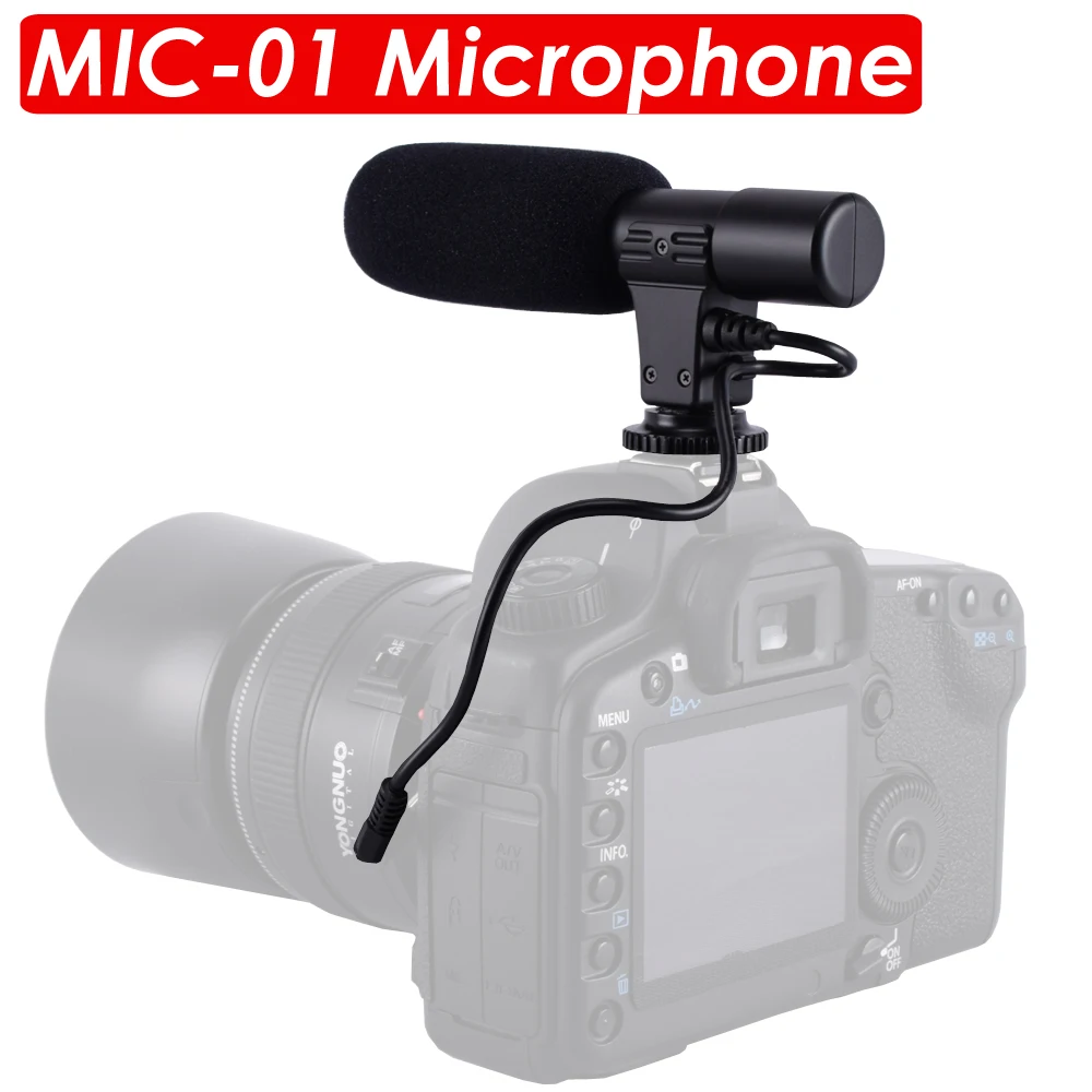 Mic01 3.5mm Recording Microphone Digital Slr Camera Stereo Microphone