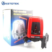 Вертикальный и горизонтальный лазер уровень 360 градусов самонивелирующийся крест красная линия 1V1H1D 2 линии 1 точка мини AK435