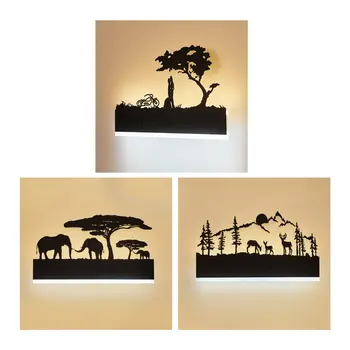

Modern Wall Lamp Bedroom Bedside Lamp Elephant Tree/happy Houseromantic House