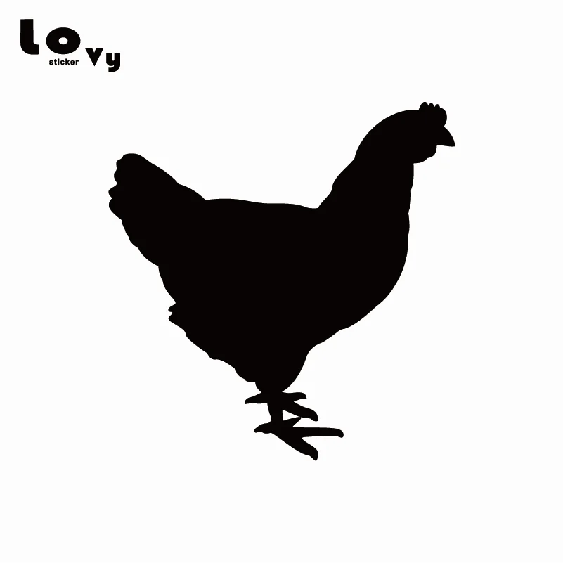 

Hen Chicken Vinyl Car Sticker Funny Cartoon Animal Car Decal for Car Truck Motorcycle Window Door Body Decoration CA0495
