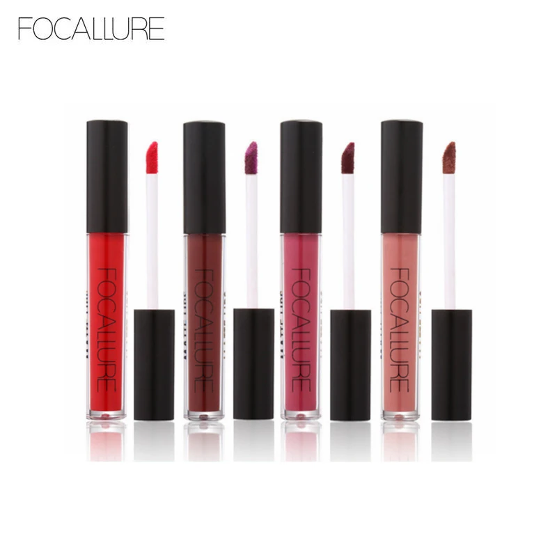 

focallure Brand Nude Lip Gloss High Quality Matte Liquid Lipstick Waterproof Lip Gloss Velvet lip tint Makeup Cosmetic maquiagem