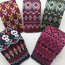 CHCUM Polyestre Knitted Neck Tie Fashion Narrow Skinny Ties For Men 2017 Dress Collocation For Wedding Party Tie Brand