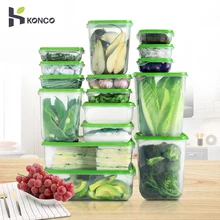Konco кухонная коробка для хранения, контейнеры для продуктов, герметичные пищевые продукты, пластиковый контейнер для хранения орехов, контейнер для крупы