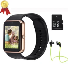 Bluetooth Smart Watch Dfü Anrufen Passometer tragbare geräte Unterstützung SIM Tf-karte Smartwatch gt08 Für Android OS telefon pk dz09 f69