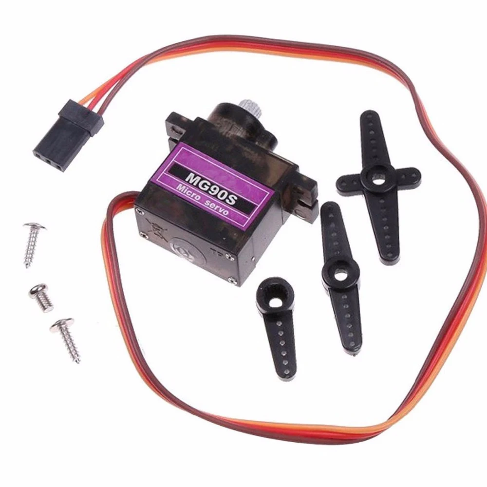 Rotoup 4 компл. MG90S цифровой Металл Мотор Micro Servo Для DIY салона автомобиля Вертолет