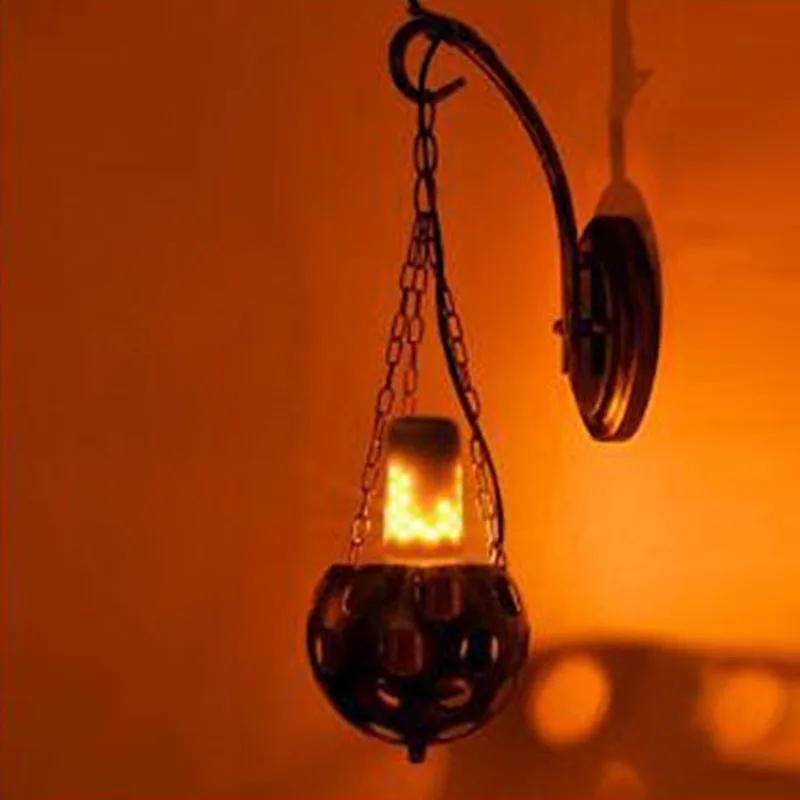 Новинка E27 Светодиодный светильник с эффектом пламени, светодиодный светильник с эффектом пламени, 85~ 265 В, мерцающий светильник, имитирующий огонь s 7W 9W