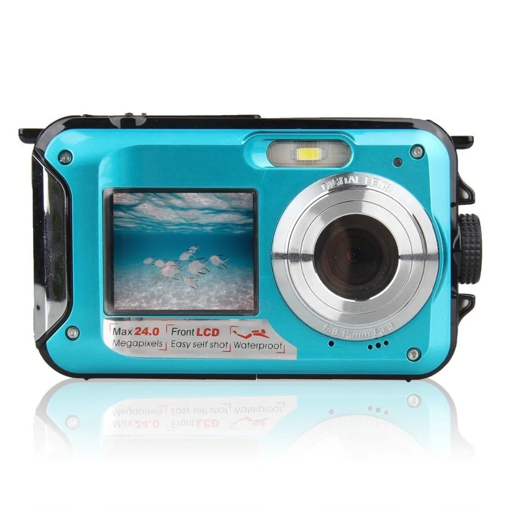 

Digital Camera Full HD 1080P 24MP Double Dual LCD Screen 16xDigital Zoom Camcorder Anti-shake Underwater Waterproof Video Camera
