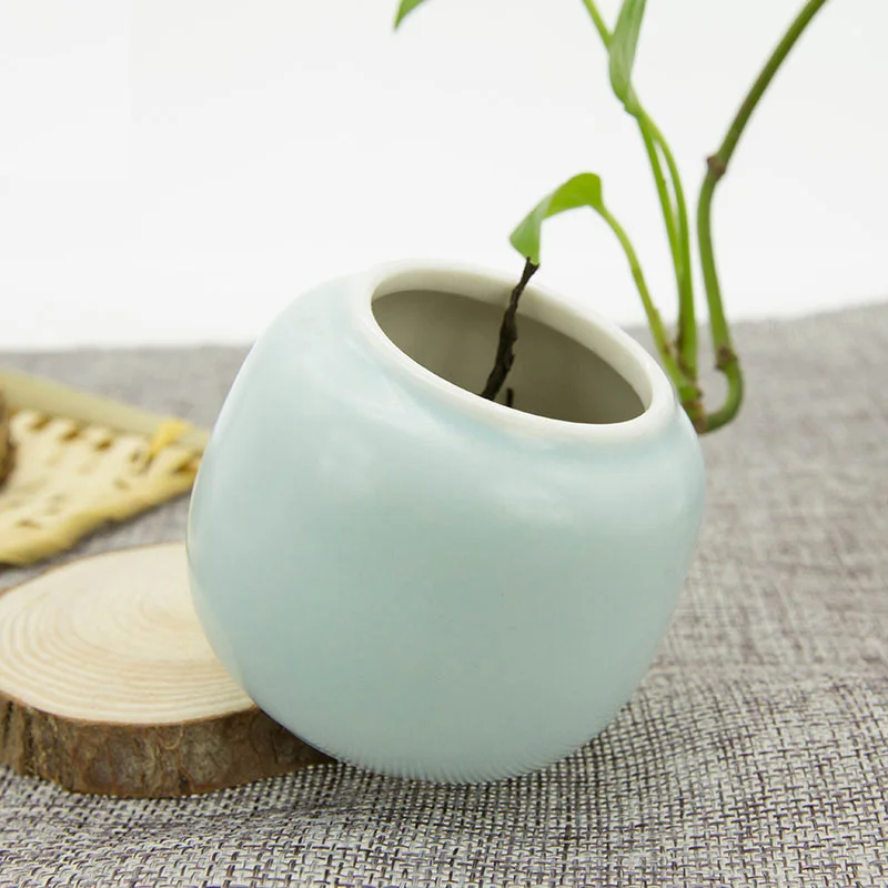 Blue Airtight 30g Matcha Caddy Porcelain Mini Tea Empty Storage canister Matcha Powder Tea Can Sugar Caddy China Jar Decoration