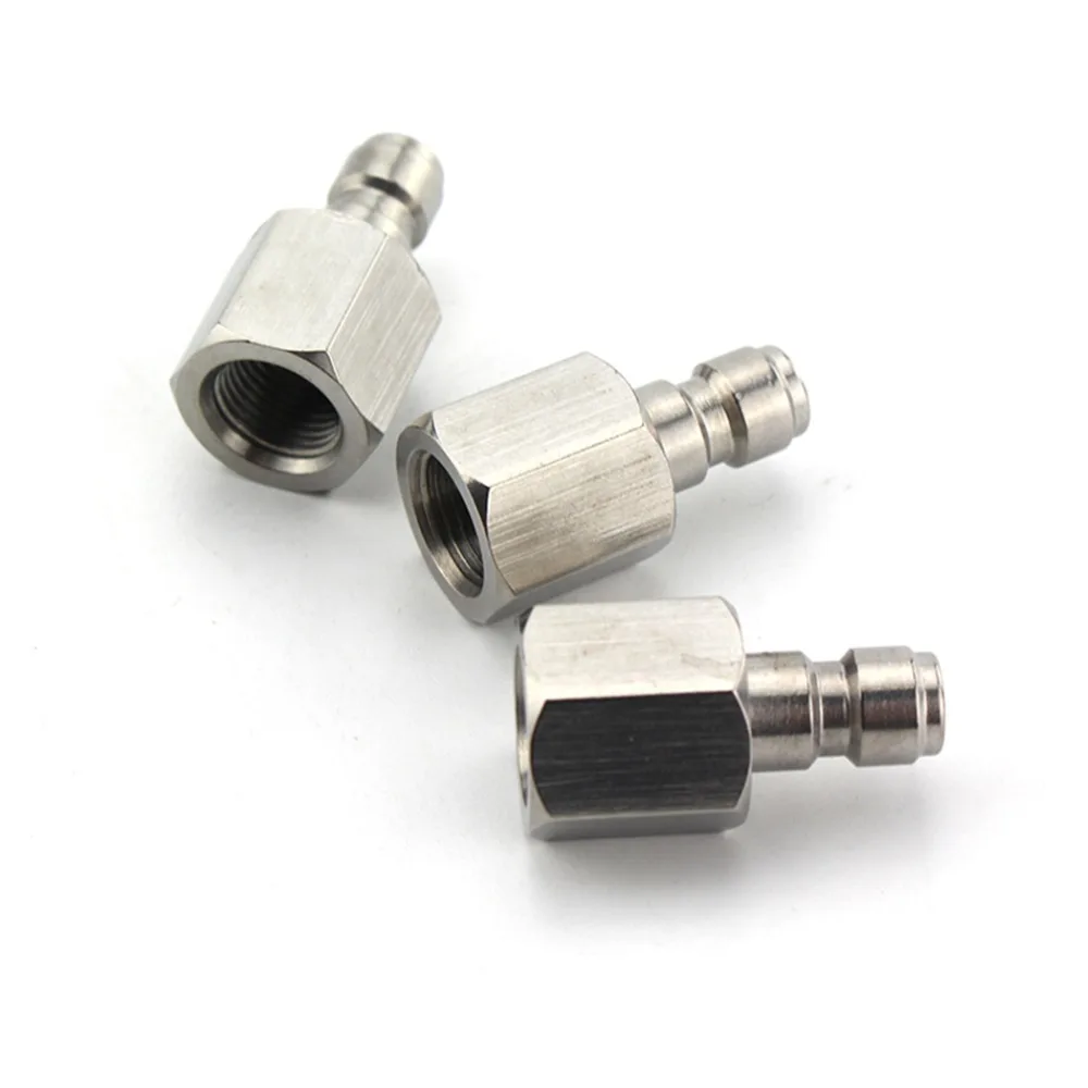 PCP ВВС Пейнтбольного ружья Quick гнездовой разъем 1/8BSPP 1/8NPT M10x1 Нержавеющая сталь