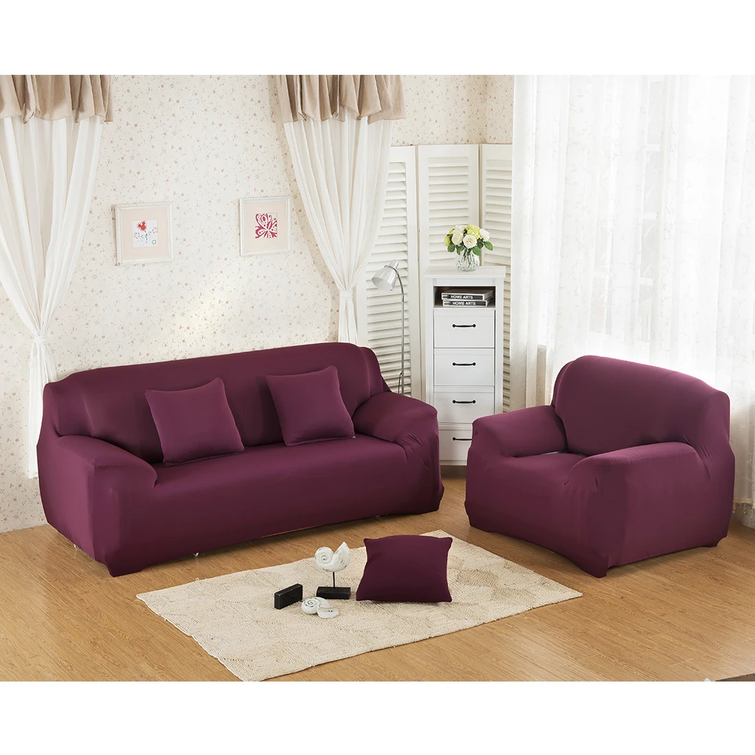

1pc copri divano for Living Room Tight Wrap All-inclusive Slip-resistant Sofa Cover Elastic Sofa Towel One/Two/Three/Four-seate