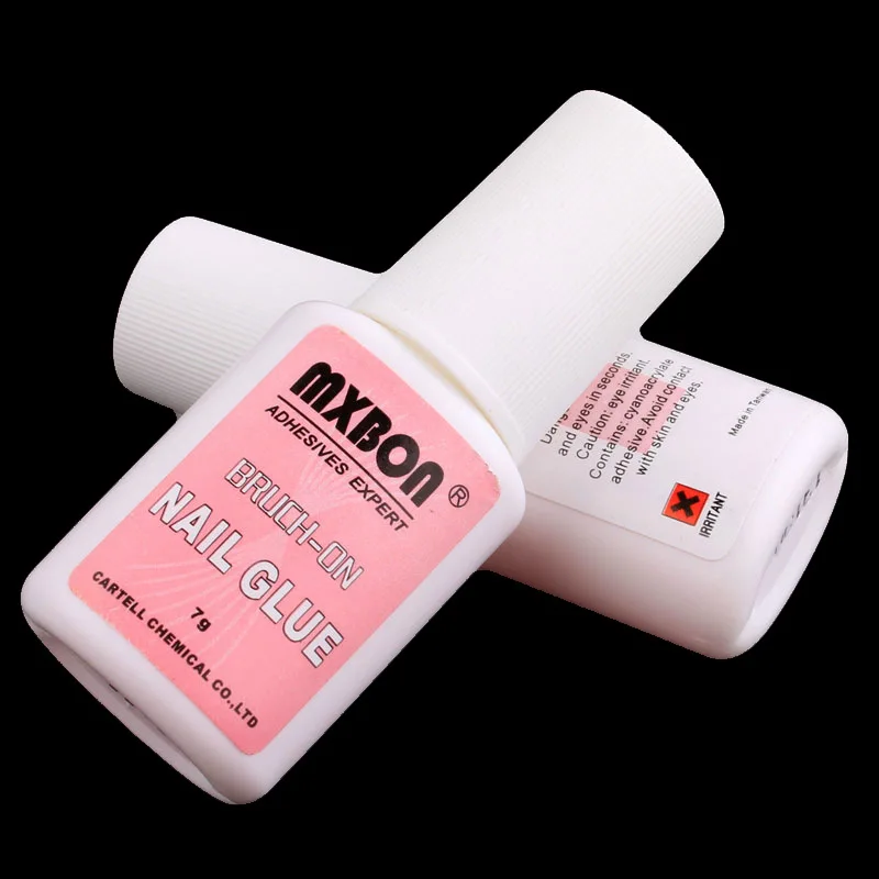 

7g authentic Taiwan MXBON Manicure glue fake tool nail glue with brush