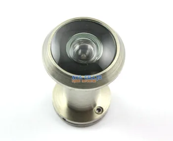 

Brushed Tone Metal 220 Degree Angle Door Viewer Peephole w Cover 35-55mm