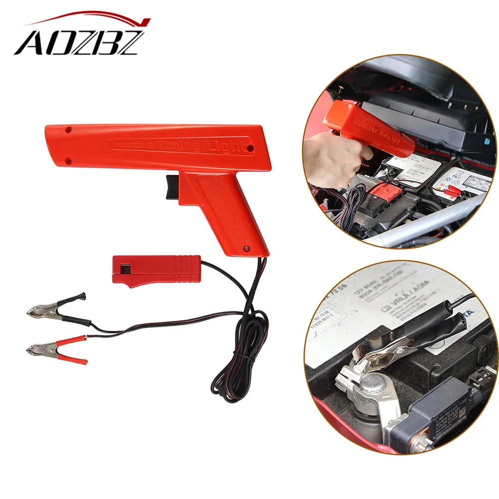 

AOZBZ 12V Ignition Strobe Pistol Grip ZC-100 Xenon Bulb Checking Ignition Timing on Automotive for Engine Lgnition