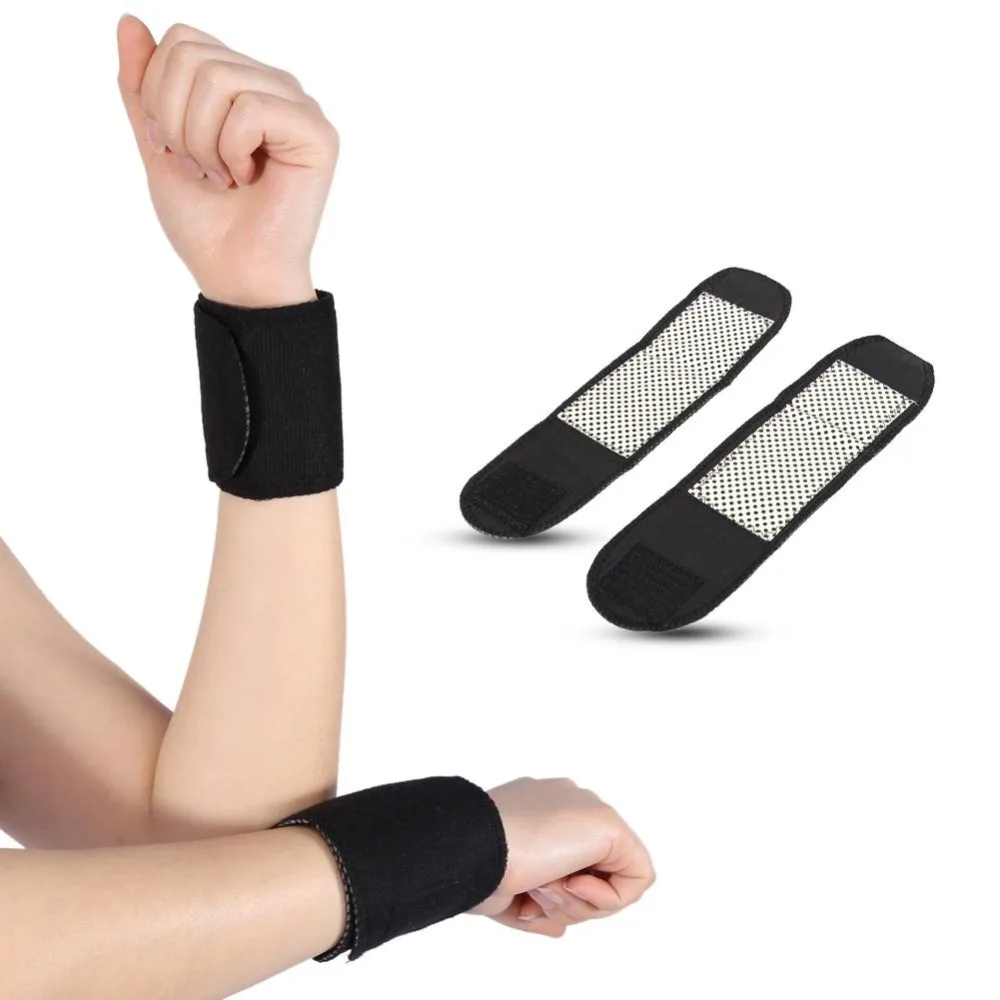 1Pair Tourmaline Self Heating Therapy Wrist Brace Sports