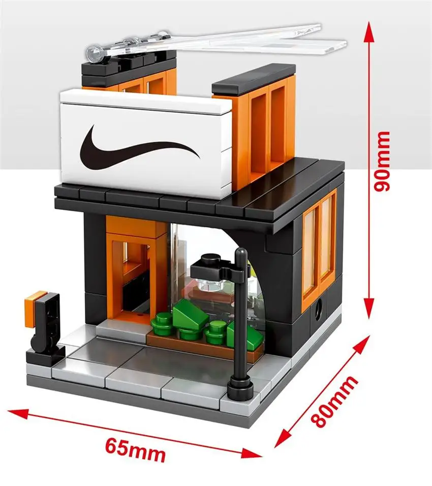 Блоки sembo Mini Street Shop Строительные кирпичи милый микро магазин модель супер рынок Развивающие детские игрушки забавные подарки для детей - Цвет: sd6015