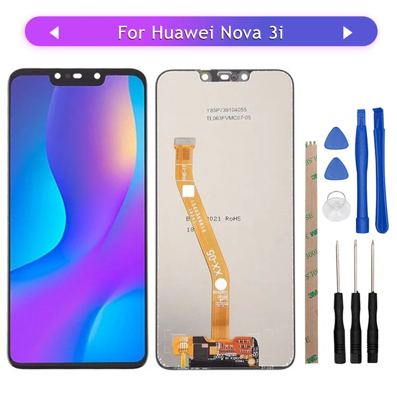 Сменный сенсорный ЖК дисплей для Huawei nova 3i экран с дигитайзером стекла в сборе