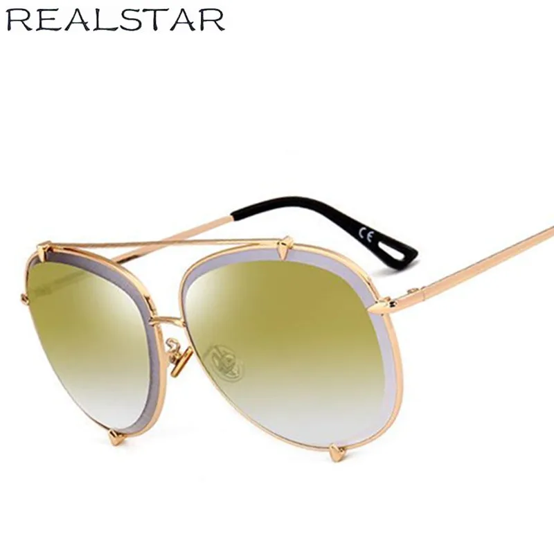 REALSTAR люксовый бренд мужские солнцезащитные очки зеркальные дизайнерские для