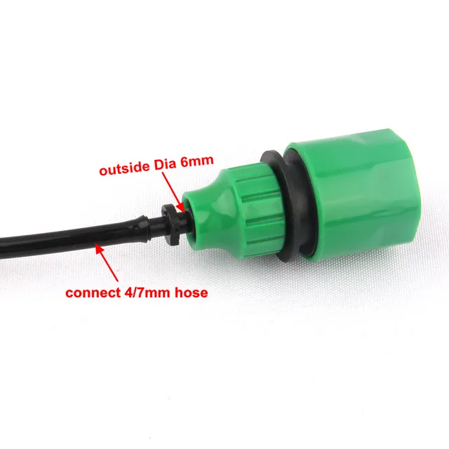1 50sets Fast Coupling Adapter with 4 7mm Hose Connector Drip Tape for Garden Irrigation Plastic 1-50sets Fast Coupling Adapter with 4/7mm Hose Connector Drip Tape for Garden Irrigation Plastic Quick Connector Kits