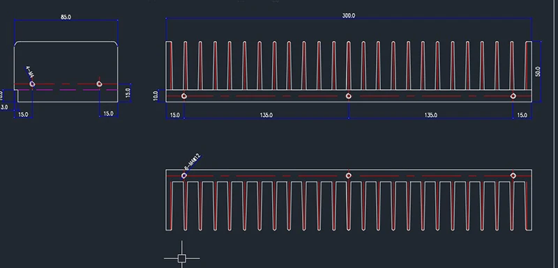 DIY радиатор алюминиевый радиатор для усилителя электронное рассеивание тепла охлаждение кулер 400*50 мм радиатор