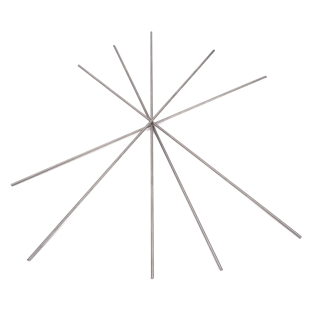 5pcs 2mm Diameter Titanium Ti Grade 5 GR5 Metal Rod 250mm Length For Welding Tools