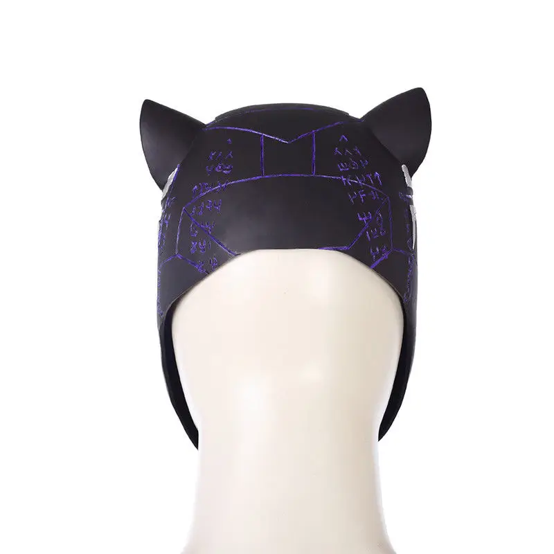2018 Black Panther Helmet Avengers Infinity War Power Black panther Blue Black Panther Superhero Helmet PVC (3)
