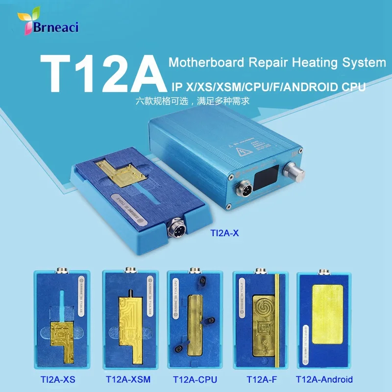 

T12A Desoldering station For iPhone X XS XSMAX CPU NAND Main board touch soldering tools set Heat removal Rework platform