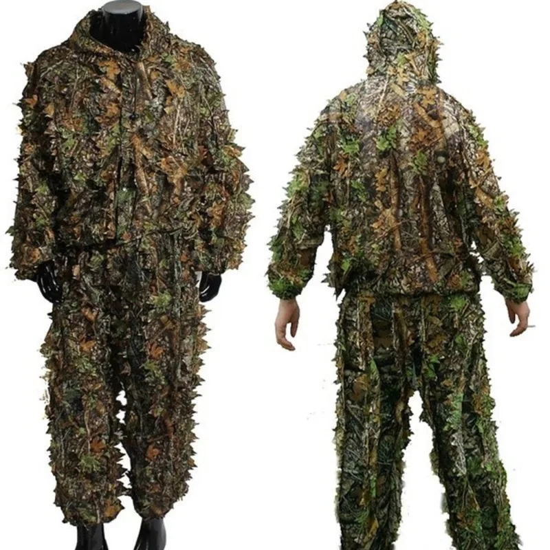  Game PUBG CS 3D Leaves Tactical Camouflage Clothing Bionic Ghillie Suit Clothing Camouflage Hunting