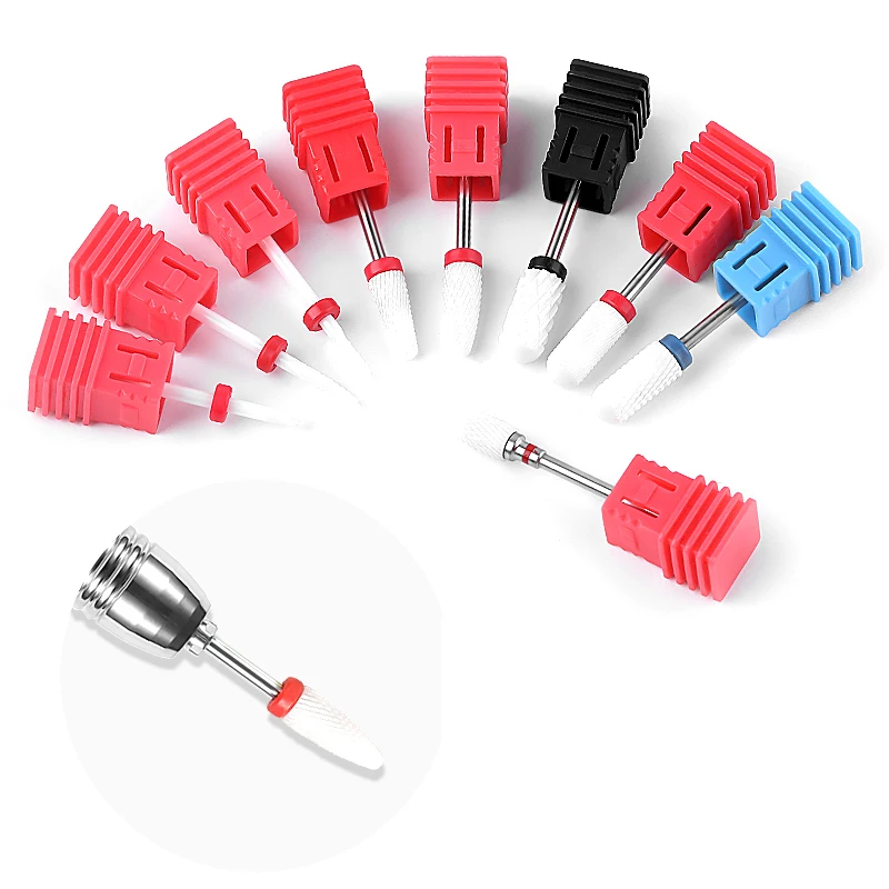 

1PC Nail File Ceramic Nail Drill Bit Style Electric Rotary Nail Art Tools Nail Cleaner Salon Bits