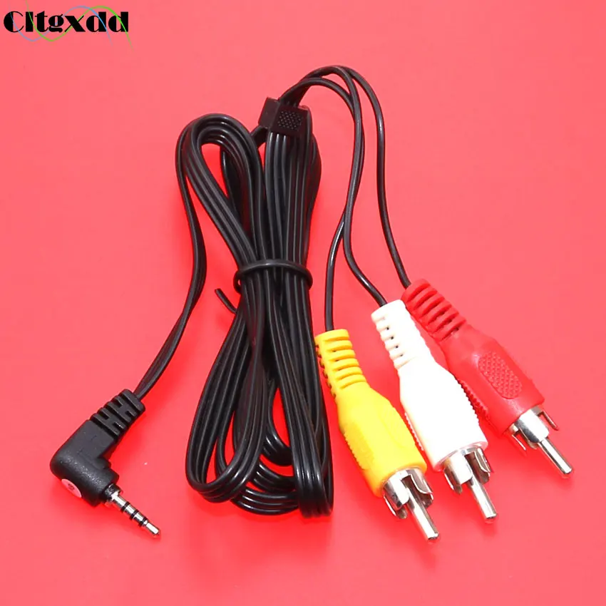 Cltgxdd 2 5 мм композитный AV Аудио Видео разъем кабель штекер 3 RCA 1 м папа 3Rca для