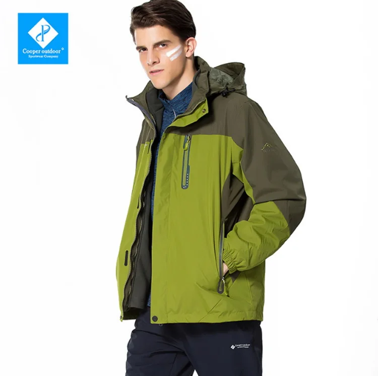 Outdoor Climbing Jackets Men Large Size Windproof Waterproof Sports