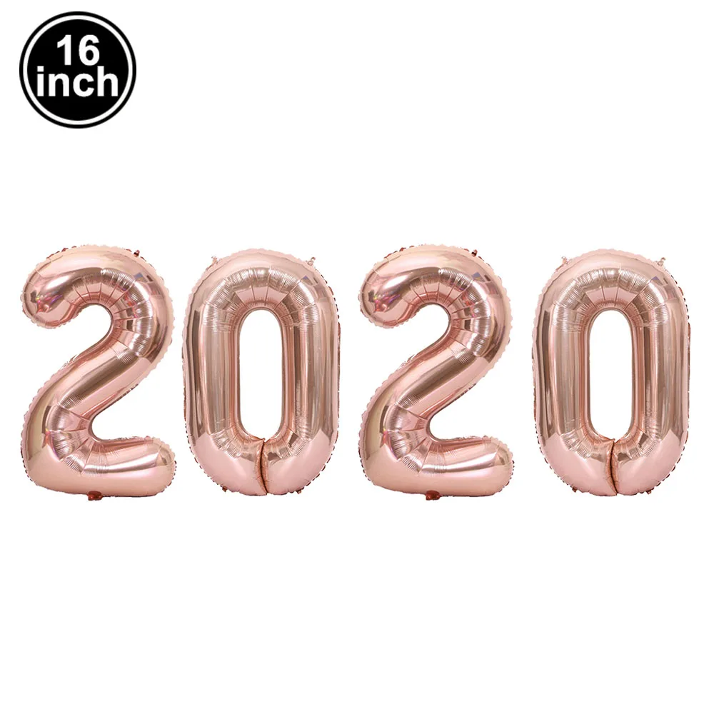 32inch 16inch New Year 2020 Number Foil Balloons Rose Gold Silver Air Balloons Christmas Decorations Happy New Year 2020 Globos 32inch 16inch New Year 2020 Number Foil Balloons Rose Gold Silver Air Balloons Christmas Decorations Happy New Year 2020 Globos