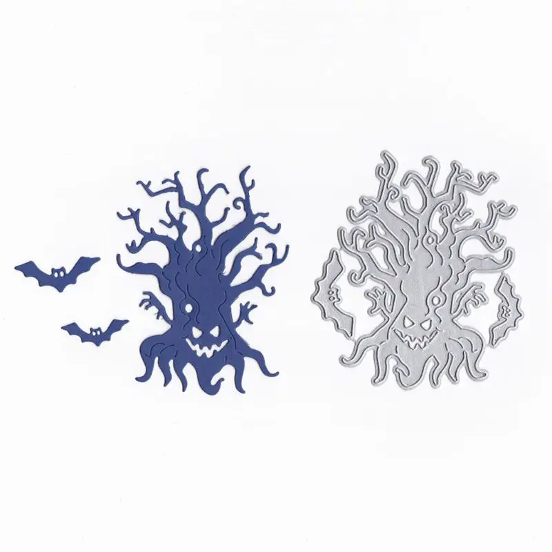 

Halloween Tree Metal Cutting Dies Stencil DIY Scrapbooking Album Stamp Paper Card Embossing Crafts Decor