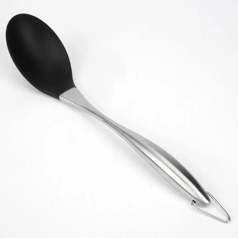 Нержавеющая сталь ручка Силиконовая кухонная утварь лопатка ложка кухонная утварь силиконовая кухонная утварь лопатка дуршлаг кухонная посуда