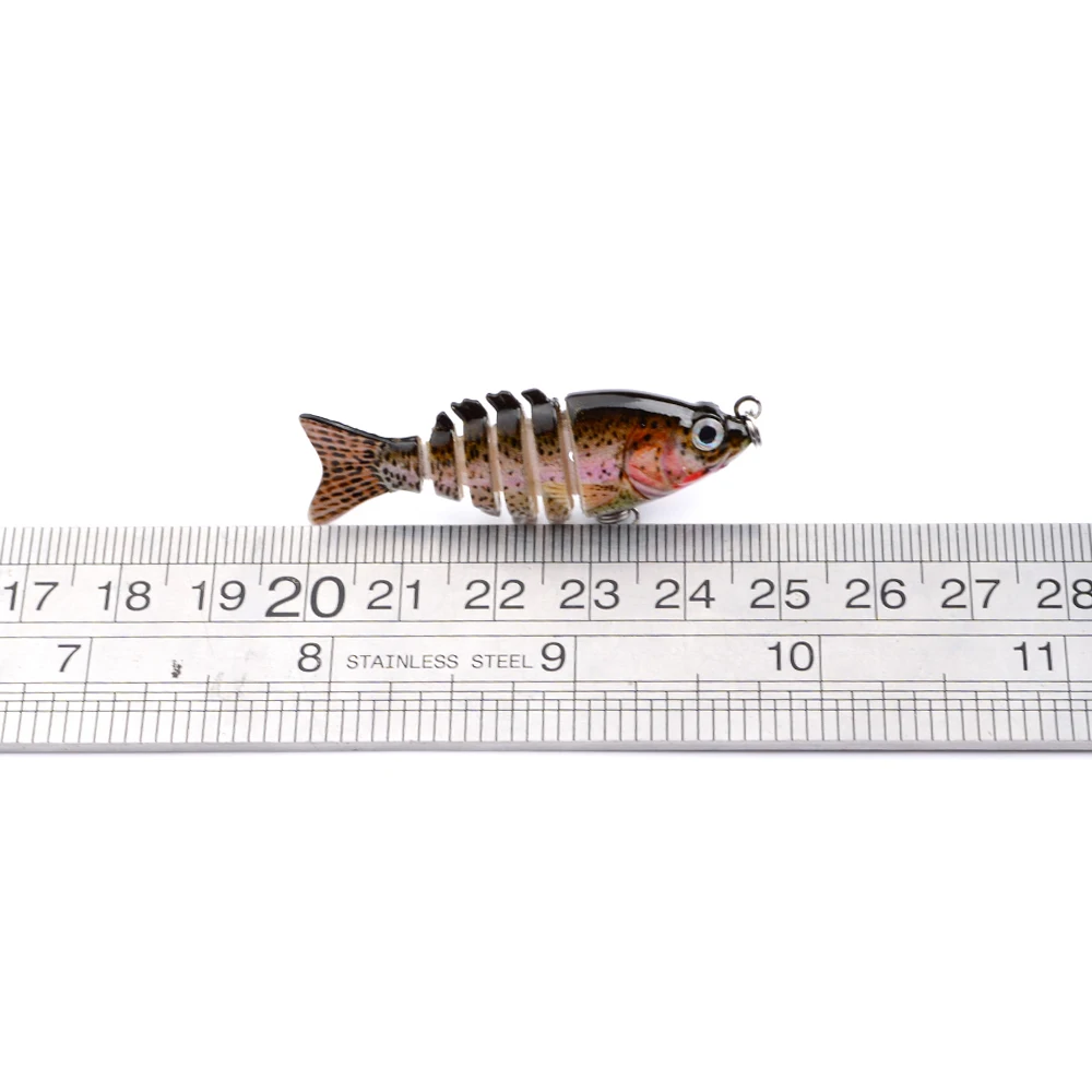 1 шт. Новинка 6 секций рыболовная приманка 0 08 унций 2 35 г/5 см 97 "Swimbait # черный