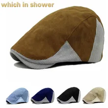 Который в душе Лоскутная мода берет для женщин мужчин повседневная Уличная плоская кепка на сезон весна-лето duckbill Солнцезащитная шляпа винтажная кепка газетчика