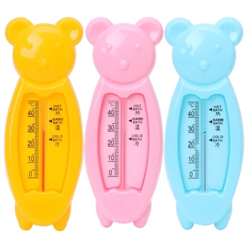 

2018 Baby Infant Lovely Plastic Floating Lovely Bear Bathtub Water Sensor Baby Bath Toy Thermometer Tester Baby Kids Gifts