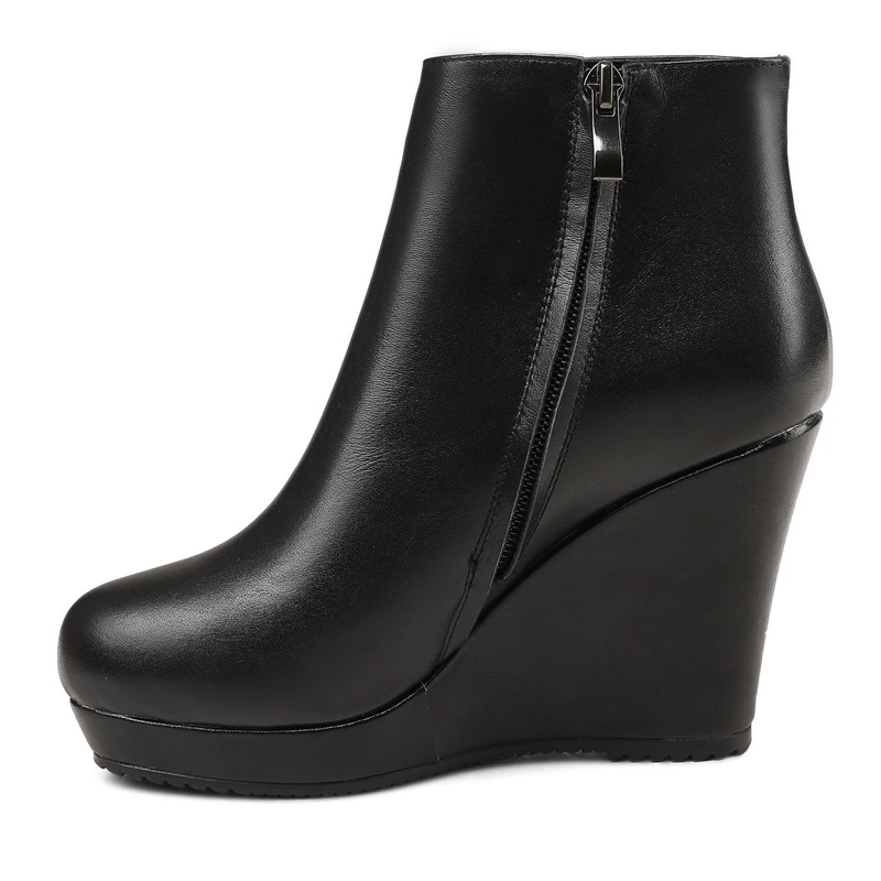 Schuhe 40 2018 Stiefel Größe Runde Anmairon Frauen Kappe Ly253 Zip 1 Grund Winter Stiefeletten 34 Mode black Black wzBvBOx