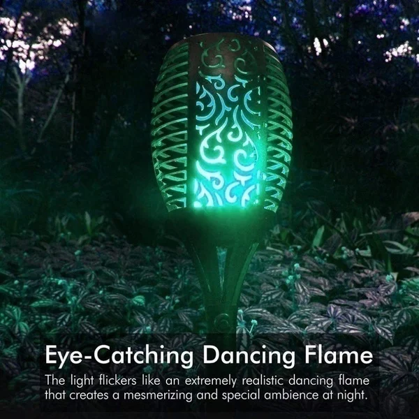 Chama à Prova Lâmpada da Tocha Luz do Jardim ao ar Solar Livre Dwaterproof Água Led Paisagem Lâmpada Gramado 7 Cor 10 7 cor solar luz do jardim ao