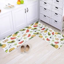 Кухонные декоративные ковры фрукты листья кошка дверные коврики с рисунком ванная комната Придверный коврик для гостиной Противоскользящие коврики