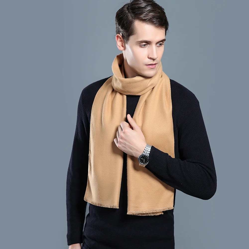 Бренд Yilian, Модный хлопковый дизайнерский шарф для мужчин и мальчиков, длинные зимние шарфы высокого качества с кисточкой, 184*30 см LA005