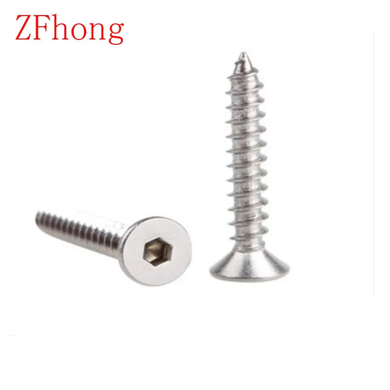 304 Stainless Steel 20 x Screws Self Tapping 1.2mm x 6mm Pan Head