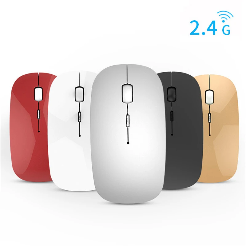 

2.4G Silent Wireless Mouse Rechargeable 1600 DPI Gaming Mouse For Macbook Lenovo Asus Dell HP Laptop PC Computer Mouse Office