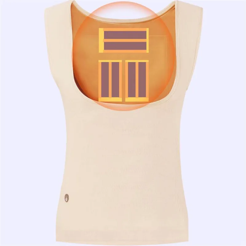 Xiaomi mijia PMA graphene heating warm back treasure slimming Vest Soft plus velvet ladies warm clothes far infrared heating (44)