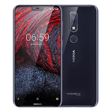 Мобильный телефон Nokia 6,1 Plus с глобальной версией, 4G LTE, 5,8 дюймов, Восьмиядерный процессор Snapdragon 636, 4 Гб ОЗУ, 64 Гб ПЗУ, 16 МП, отпечаток пальца, Android телефон