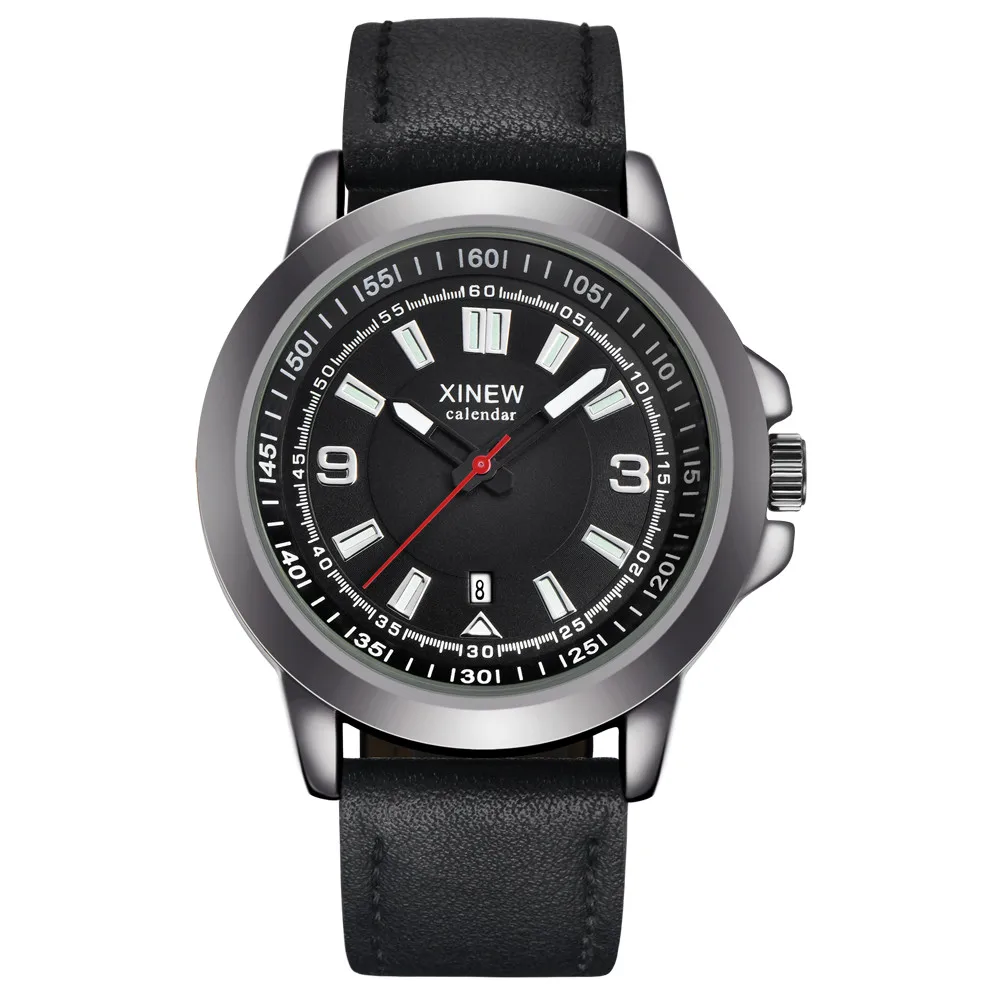 

Brand Men Sport Watches Men's Quartz Clock Man Army Military Leather Wrist Watch Relogio Masculino top brand luxury 2018