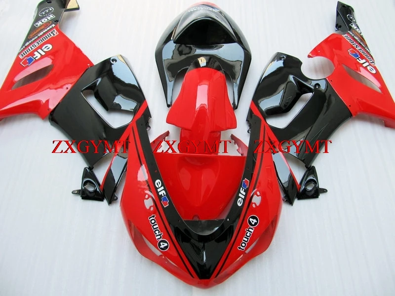 

Abs Fairing for for Kawasaki ZX6r 2005 - 2006 Plastic Fairings 636 ZX-6r 2005 Black Red Motorcycle Fairing Ninja ZX-6r 06