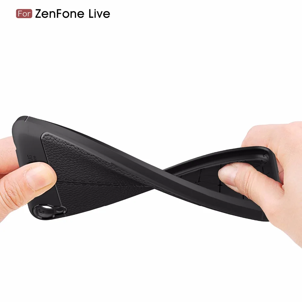 Для Asus Zenfone Live ZB501KL матовый мягкий из ТПУ кожаный чехол для Max Pro M2 ZB631KL ZB633KL M1 ZB555KL
