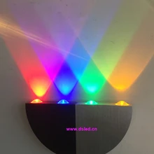 Дизайн, высокая мощность 4 Вт светодиодный настенный светильник, светодиодный настенный светильник, светодиодный прожектор. светодиодный вверх-вниз свет, 110 В 220В переменного тока, DS-08-41-4W