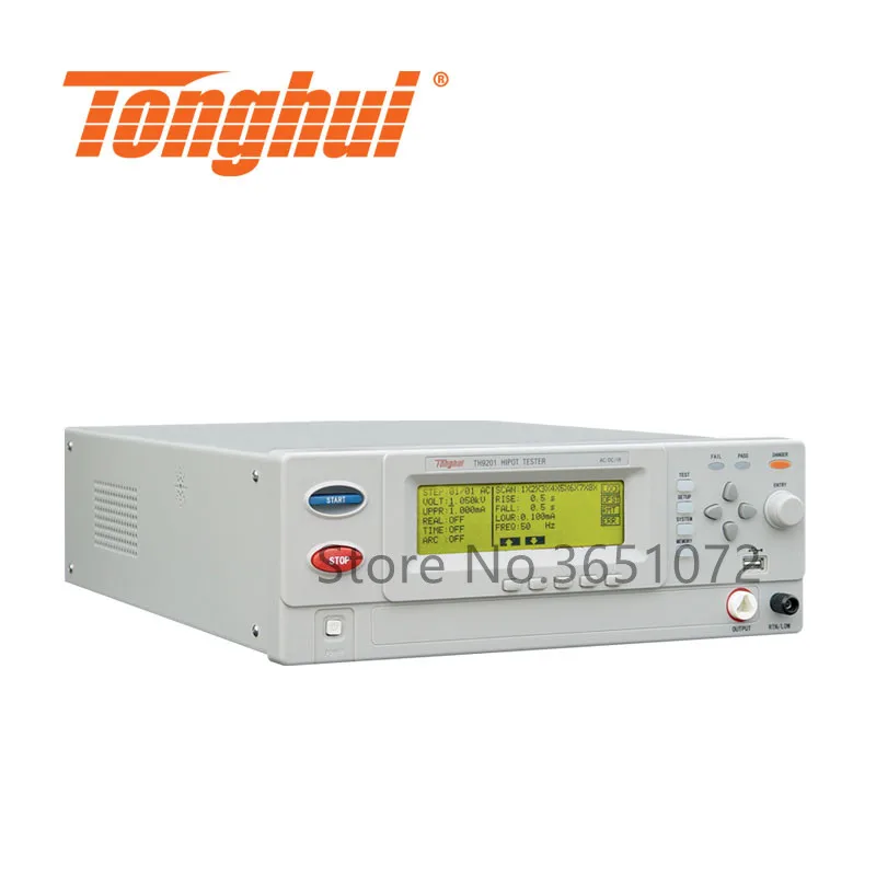 TH9201 AC/DC Hipot тестер переменного тока 0 5000V DC 6000 В переменный ток 30mA 10mA Сопротивление