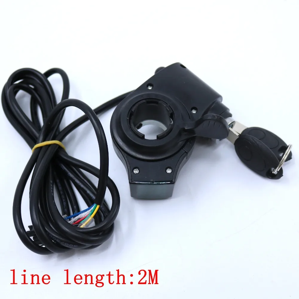 Best New Design 12-80V X e-bike finger throttle both-way thumb gas handle with battery indicator 0